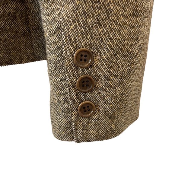 Theory Herringbone Tweed Wool Blend Jacket Sz. 2 - Picture 2 of 10